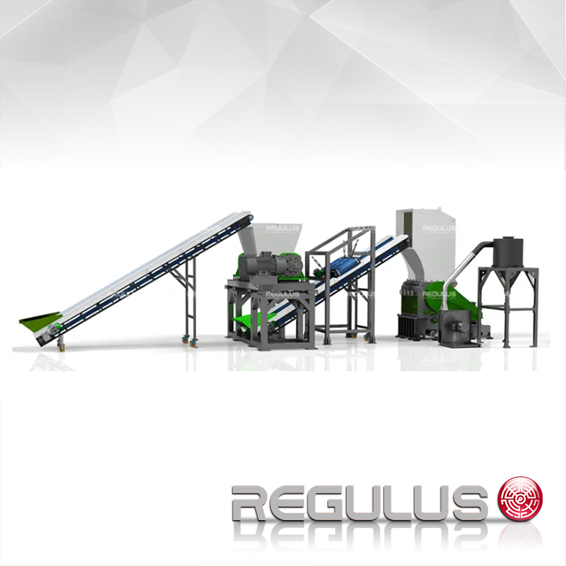 Waste Plastic Shredder And Crusher Recycling Machine