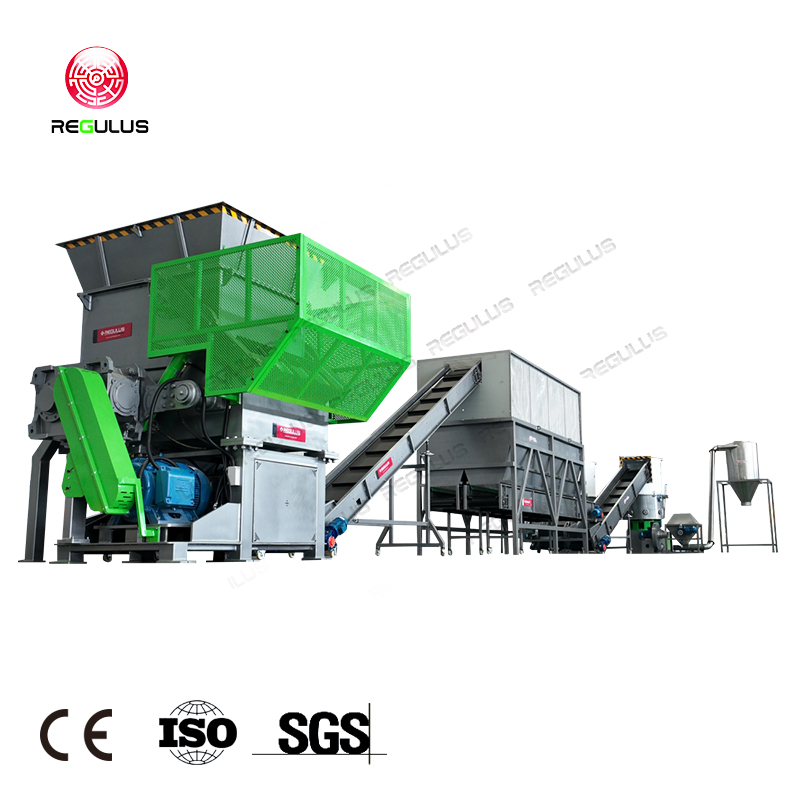 New Recycling Line:Shredding + Agglomeration Plastic Recycling Line