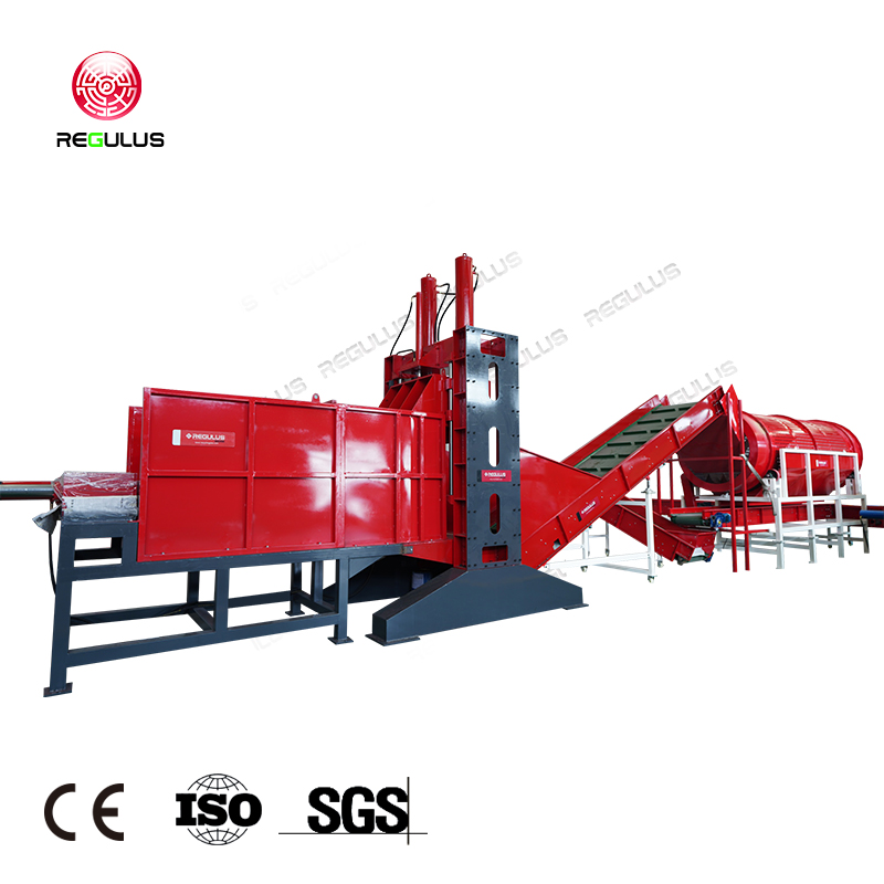 Hydraulic Cutter + Trommel Recycling Solution